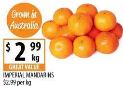 Supabarn Imperial mandarins offer
