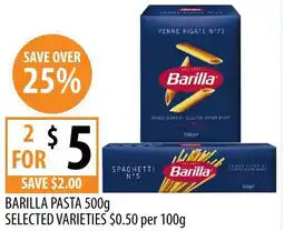 Supabarn Barilla Pasta offer
