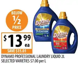 Supabarn Dynamo professional laundry liquid offer