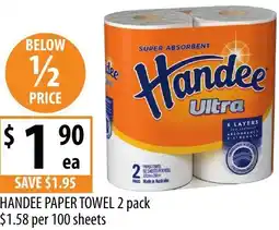 Supabarn Handee paper towel offer