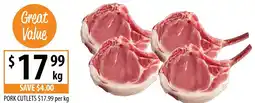 Supabarn Pork cutlets offer