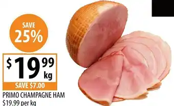 Supabarn Primo champagne ham offer