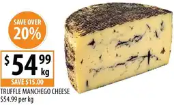 Supabarn Truffle manchego cheese offer