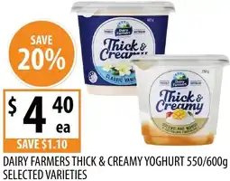 Supabarn Dairy farmers thick & creamy yoghurt offer