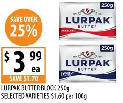 Supabarn Lurpak butter block offer