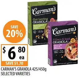 Supabarn Carman's Granola offer