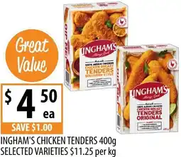 Supabarn Ingham's Chicken Tenders offer