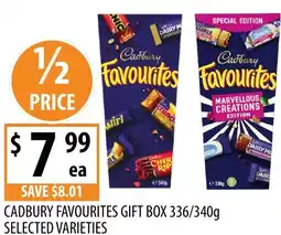 Supabarn Cadbury Favourites Gift Box offer