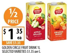 Supabarn Golden Circle Fruit Drink offer