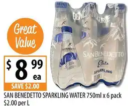 Supabarn San Benedetto Sparkling Water offer