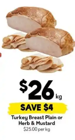 Drakes Turkey Breast Plain or Herb & Mustard offer