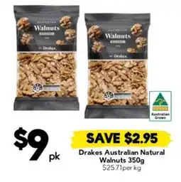 Drakes Drakes Australian Natural Walnuts 350g offer