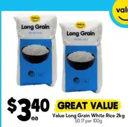 Drakes Value Long Grain White Rice 2kg offer