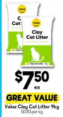 Drakes Value Clay Cat Litter 9kg offer