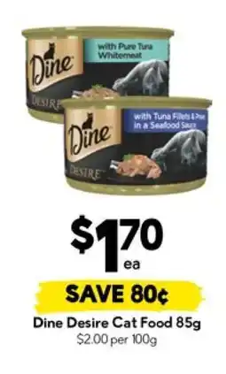 Drakes Dine Desire Cat Food 85g offer