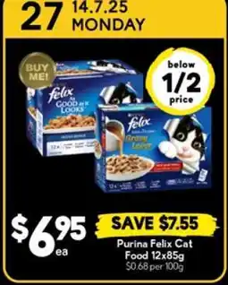 Drakes Purina Felix Cat Food 12x85g offer