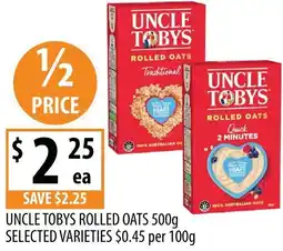 Supabarn Uncle Tobys Rolled Oats offer