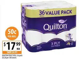Supabarn Quilton toilet roll 36 pack offer