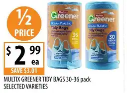 Supabarn Multix greener tidy bags offer