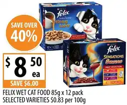 Felix wet cat food