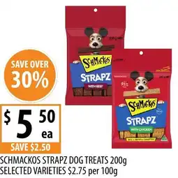Supabarn Schmackos strapz dog treats offer
