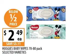 Supabarn Huggies baby wipes offer