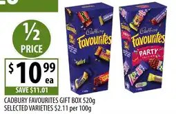 Supabarn Cadbury favourites gift box offer