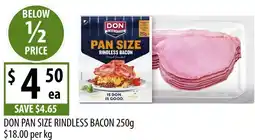 Supabarn Don pan size rindless bacon offer