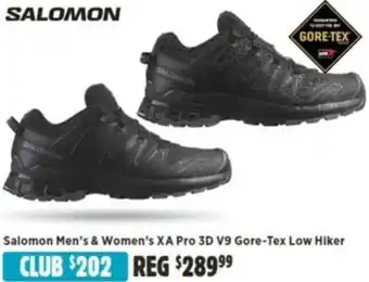 Anaconda Salomon Men's & Women's XA Pro 3D V9 Gore-Tex Low Hiker offer