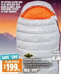 Anaconda Mountain Designs Travelite 320 Sleeping Bag offer