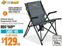 Anaconda OZtrail Sierra Suspension Chair offer