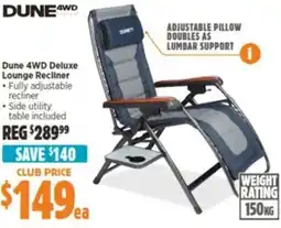 Anaconda Dune 4WD Deluxe Lounge Recliner offer