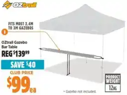 Anaconda OZtrail Gazebo Bar Table offer