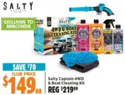 Anaconda Salty Captain 4WD & Boat Cleaning Kit offer