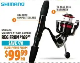 Anaconda Shimano Quickfire XT Spin Combos offer