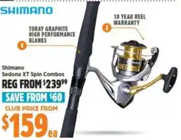 Anaconda Shimano Sedona XT Spin Combos offer