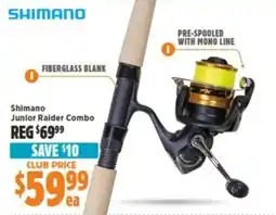 Anaconda Shimano junior raider combo offer