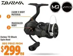 Anaconda Daiwa TD Black Spin Reel offer