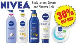 Healthy World Pharmacy NIVEA Body Lotion, Cream and Shower Gels offer