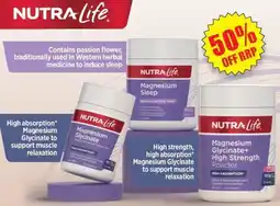 NUTRA Life Magnesium Sleep Magnesium Glycinate, Magnesium Glycinate+ High Strength Powder