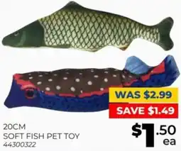 Prices Plus Soft fish pet toy offer