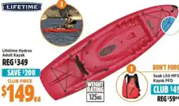 Anaconda Lifetime Hydros Adult Kayak offer