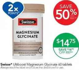 Terry White Swisse Ultiboost Magnesium Glycinate offer