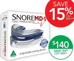 Terry White Adjustable snoring device offer