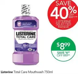 Terry White Listerine Total Care Mouthwash offer