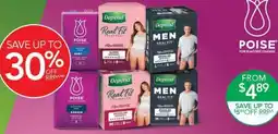 Terry White Poise & Depend Selected Range offer