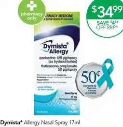 Terry White Dymista Allergy Nasal Spray offer