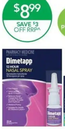 Terry White Dimetapp 12 Hour Nasal Spray offer