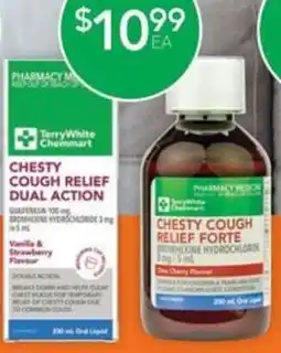 Terry White Chesty cough relief dual action offer