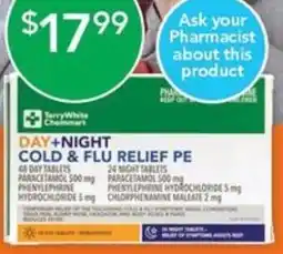 Terry White Day+night cold & flu relief pe offer